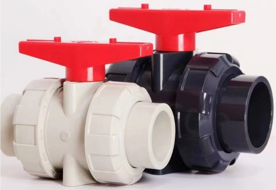 High-Quality PVC Double Union Flanged Ball Valve Durable True Union Ball Valve for Various Applications