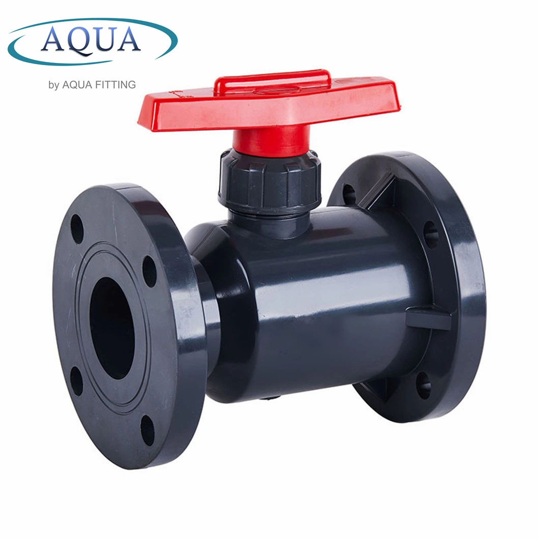 High Quality Industrial PVC Plastic UPVC Flange Ball Valve